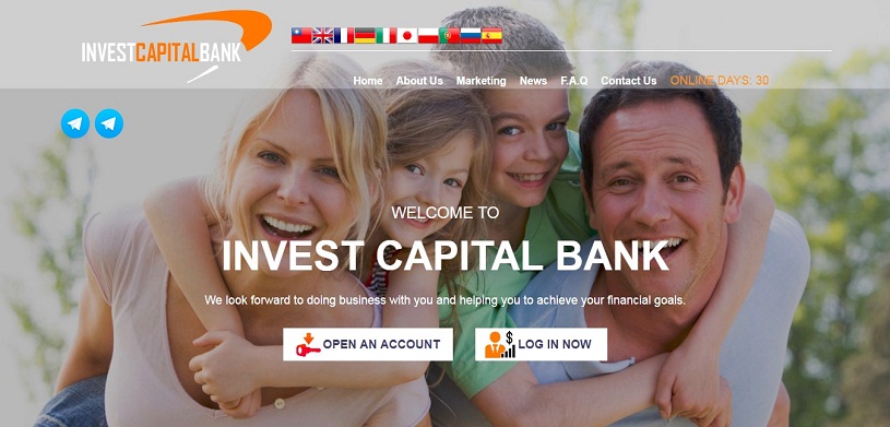 InvestCapitalBank: обзор и отзывы investcapitalbank.com, бонус от вклада 7% (НЕ ПЛАТИТ)