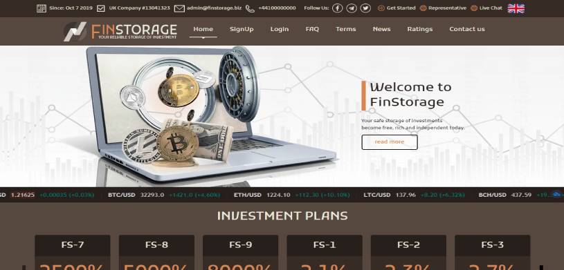 Обзор инвестиционного проекта Finstorage.biz, честные отзывы, прибыльность до 2,1% в день, рефбек 7% (НЕ ПЛАТИТ)