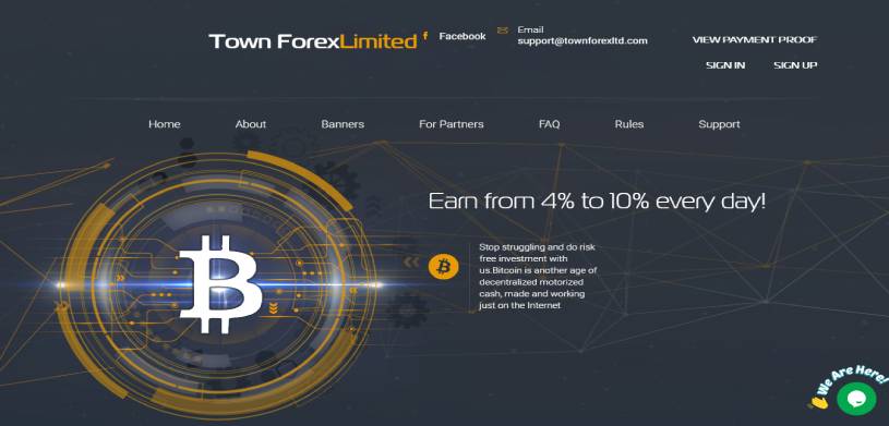 Обзор инвестиционного проекта Townforexltd.com, честные отзывы, прибыльность от 4% в день, рефбек 14% (НЕ ПЛАТИТ)
